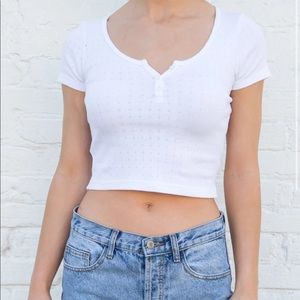 【Brandy Melville】Zelly eyelet top
